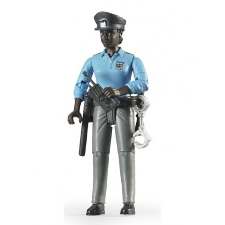 BRUDER - Personnage articulé homme noir à chemise blanche et jean bleu  jouet