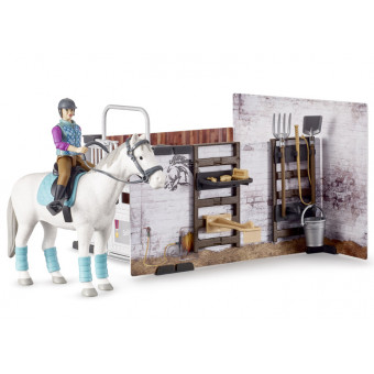 Schleich Figurine Kit d'équitation Voltige Club Mias 42443