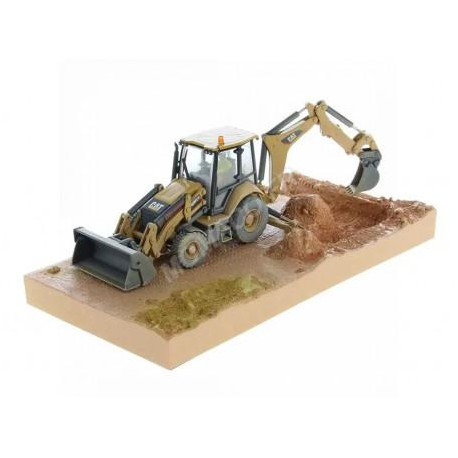 Tractopelle Caterpillar 420F2 version salie - Diecast Masters 85755