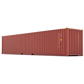 Container maritime 40 pieds marron - Marge Models 2324-02