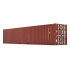 Container maritime 40 pieds marron - Marge Models 2324-02