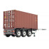 Remorque porte-container PACTON extensible anthracite - Marge Models 2325