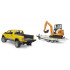 Pick-up RAM Rental Service avec mini-pelle - Bruder 02546