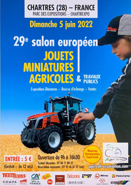Le 22e Salon de la miniature agricole se tient ce dimanche - Chartres  (28000)